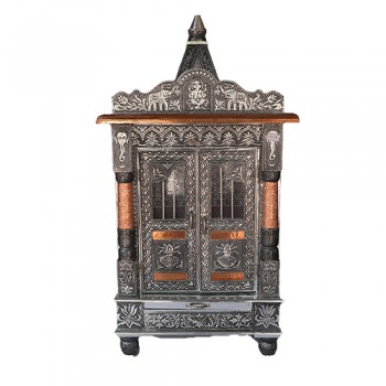 Silver Oxidised Temple 